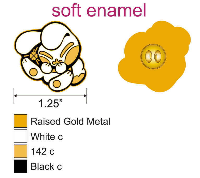 enamel pin mockup