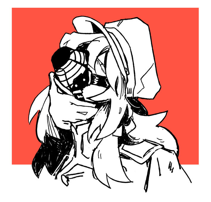 Black + White Sketch, bust